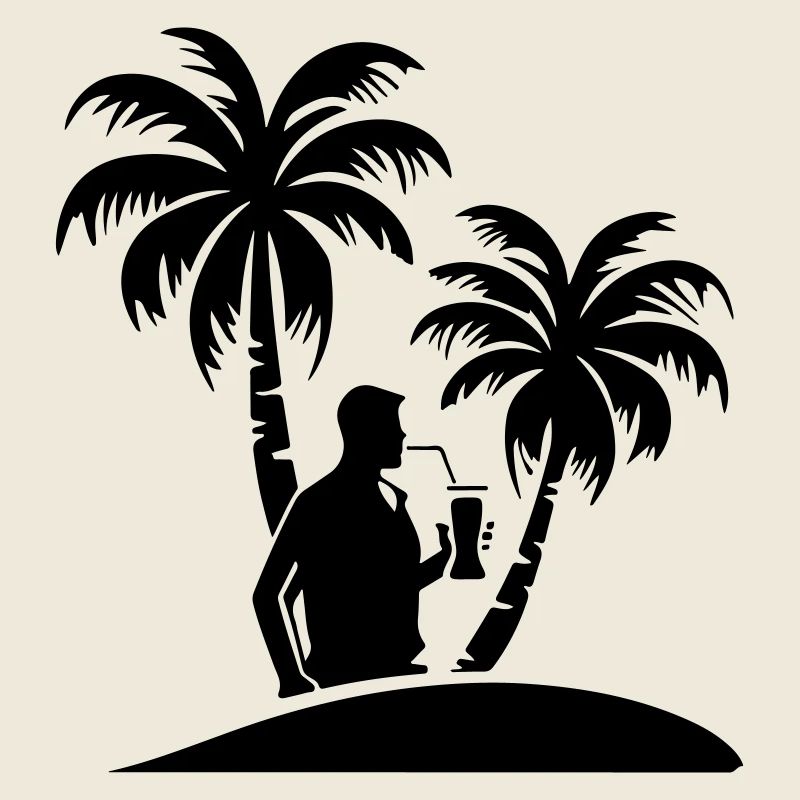 Vacationer Party Palm Trees