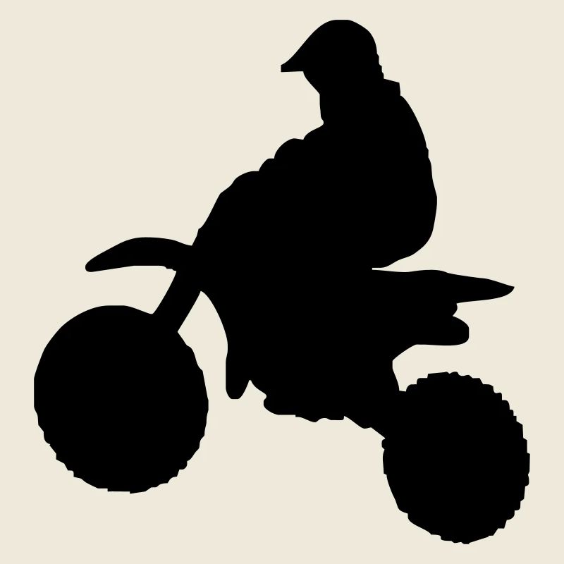 Silhouette du motard