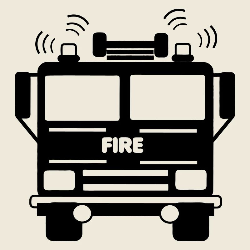 Fire truck front view