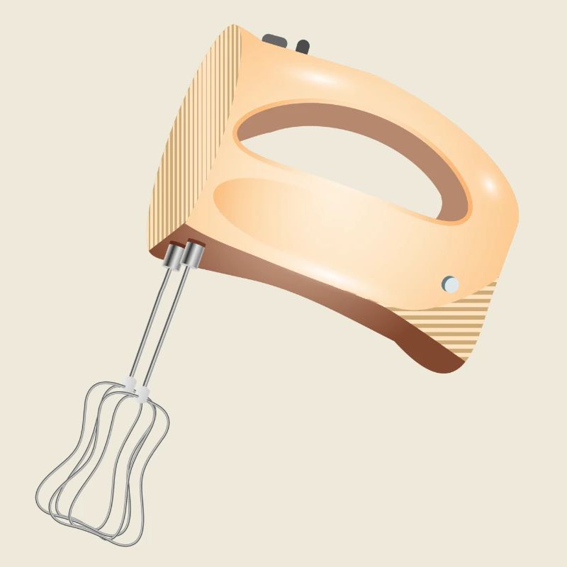 Hand mixer in subtle colours