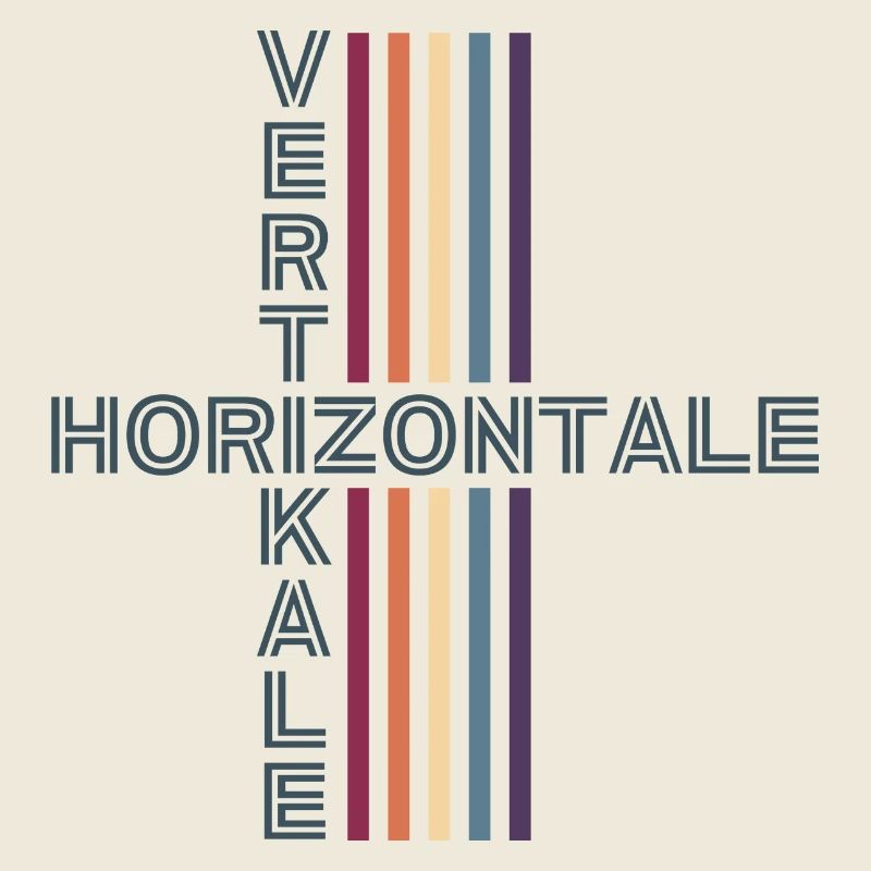 Horizontal Vertical Retro Vintage