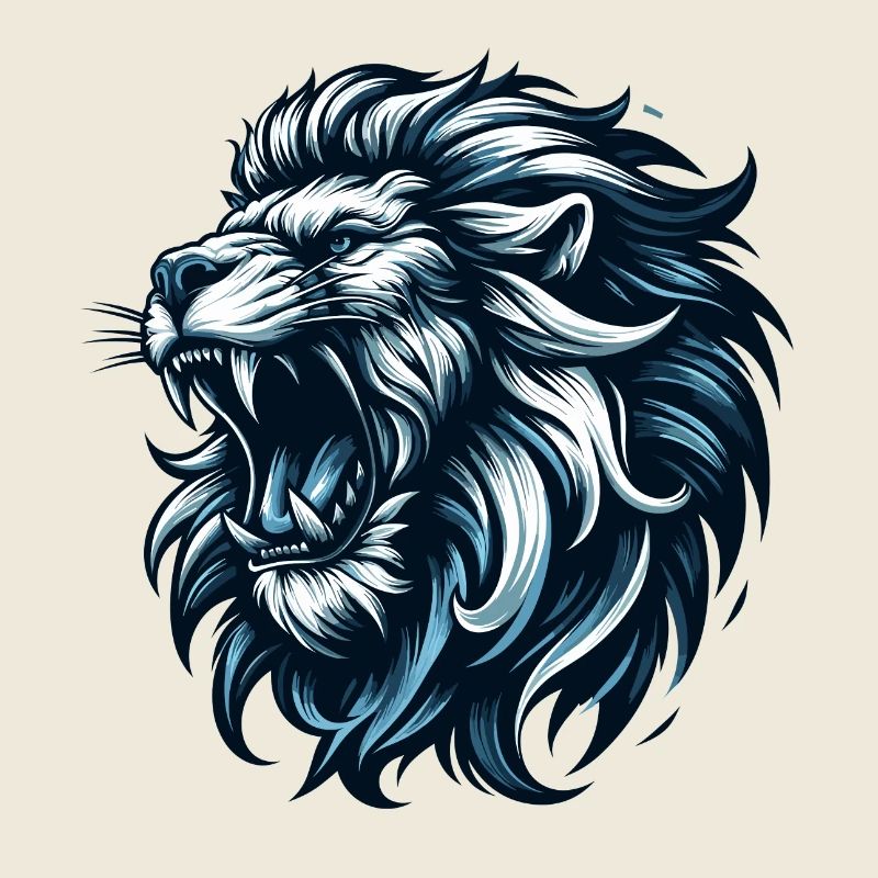 Lion Roars Blue Gift