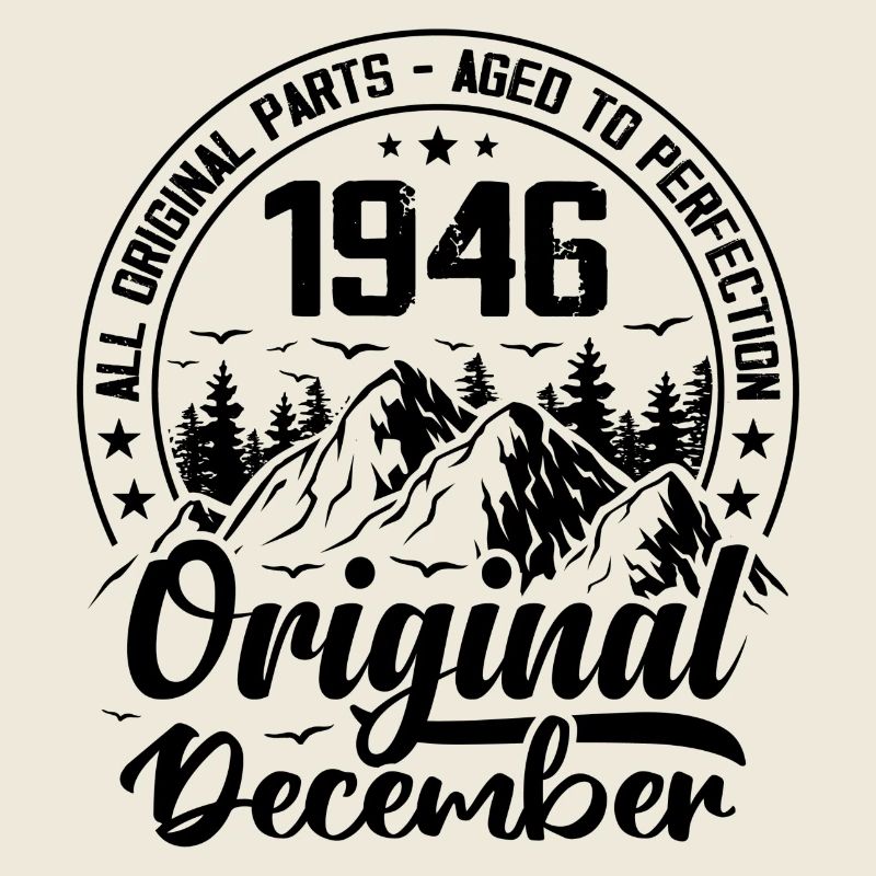 1946 Dezember Original Geschenk zum 78-jährigen Jubiläum