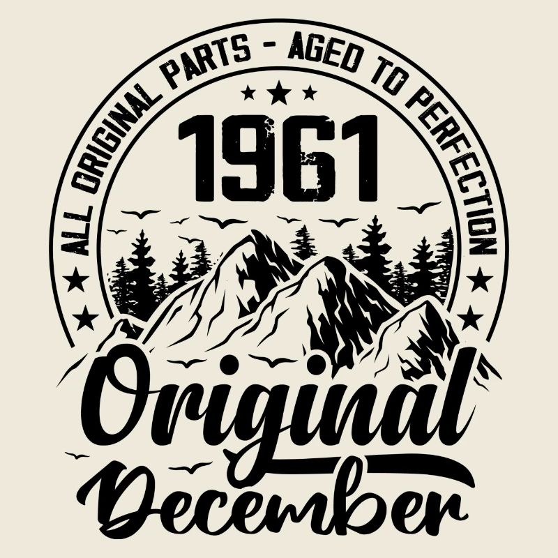 1961 Dezember Original Geschenk zum 63-jährigen Jubiläum