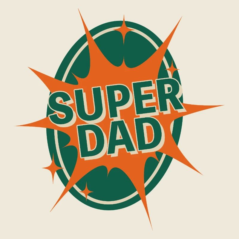 Conception de style bande dessinée Super Dad