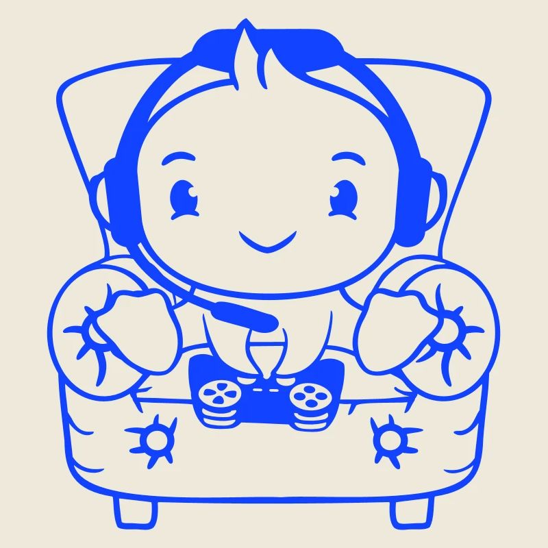 Duck Gamer Gaming Controller Casque Chaise Assise