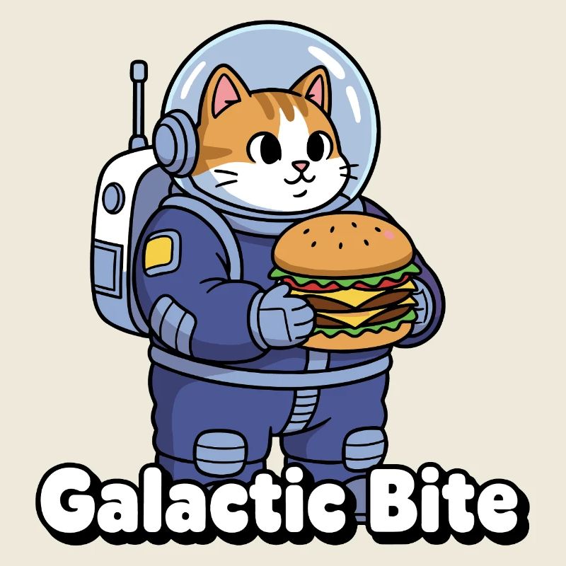 Galactic Cat Astronaut Burger