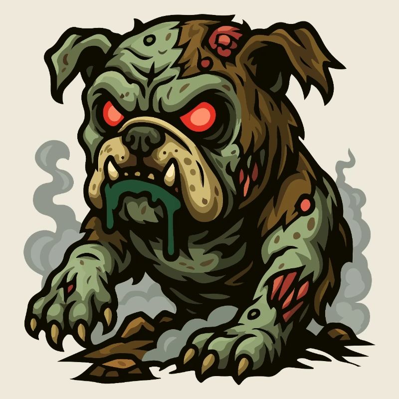 Bouledogue mort-vivant