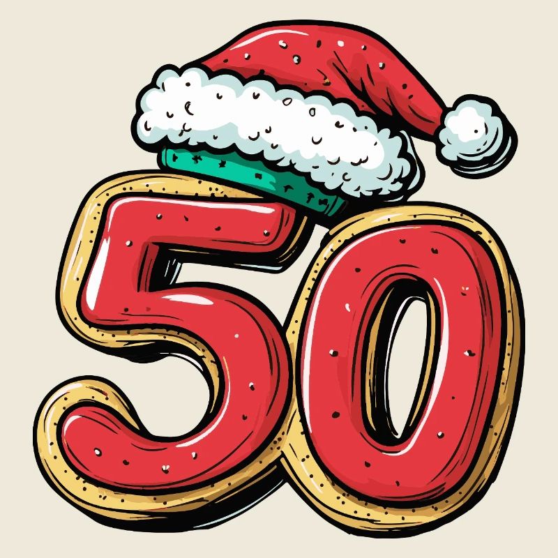 50 Number Cookie Christmas