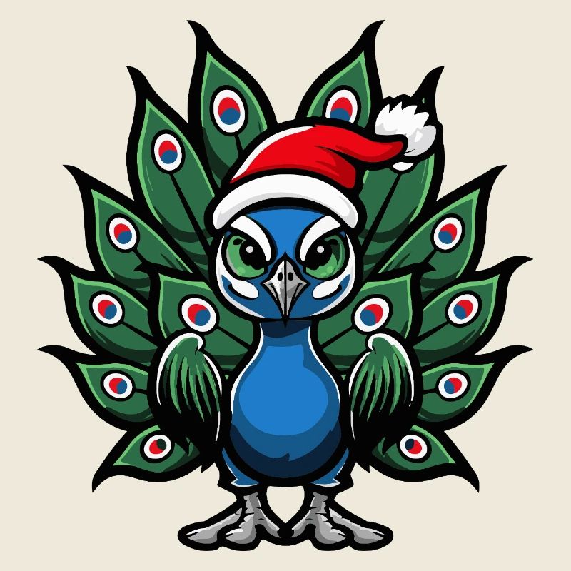 Peacock Bird Christmas