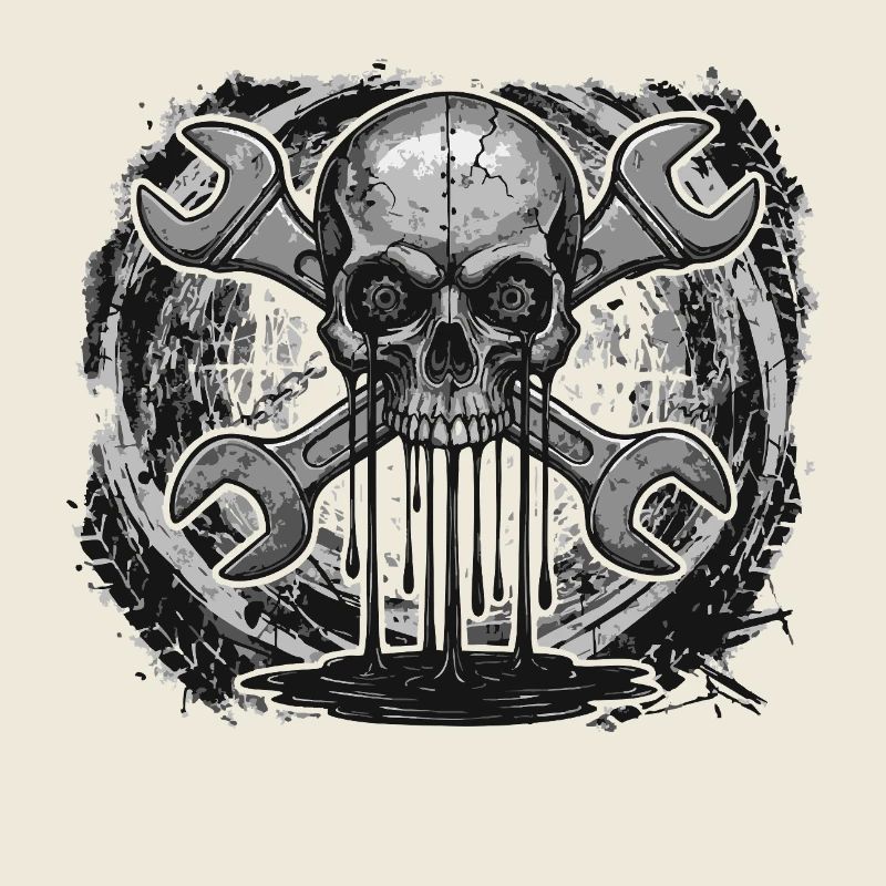 Mechanic Skull – Industrial Workshop