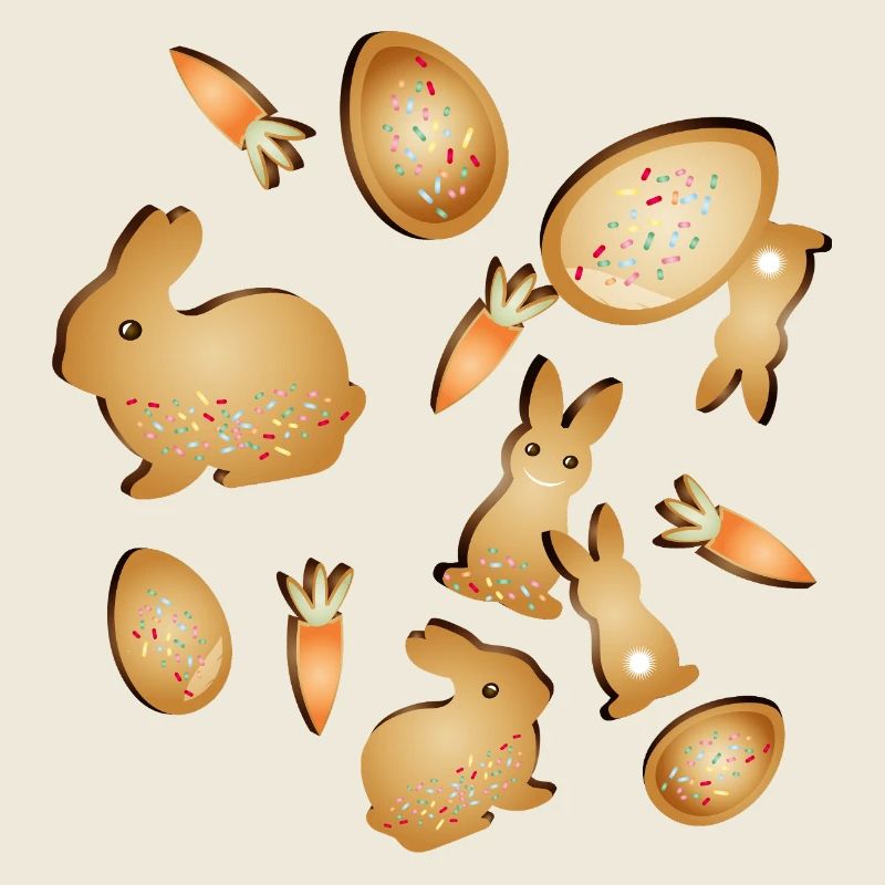 Easter Cookie Cookie Motifs Set with Bunny & Egg