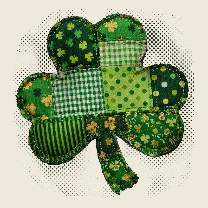 Trèfle – St. Patrick vintage en patchwork