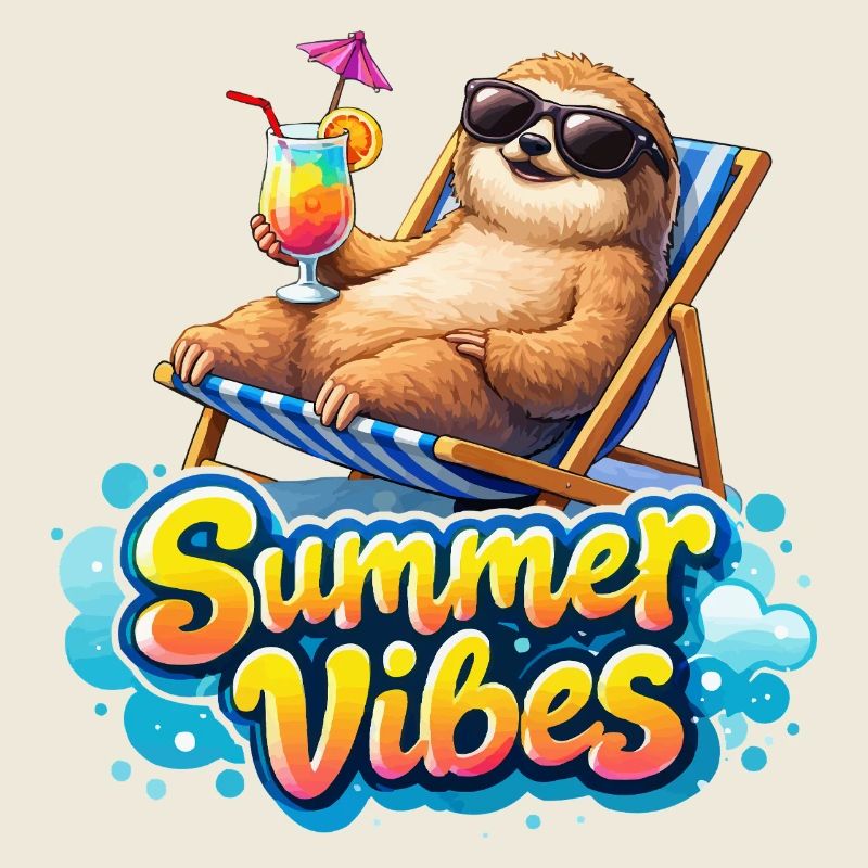 Summer Vibes: Chill Sloth
