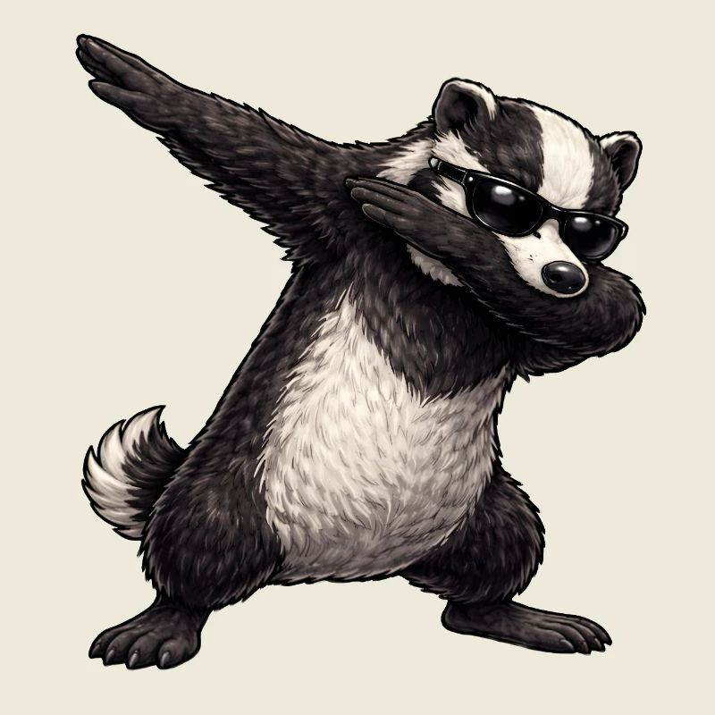 Dabbing Badger