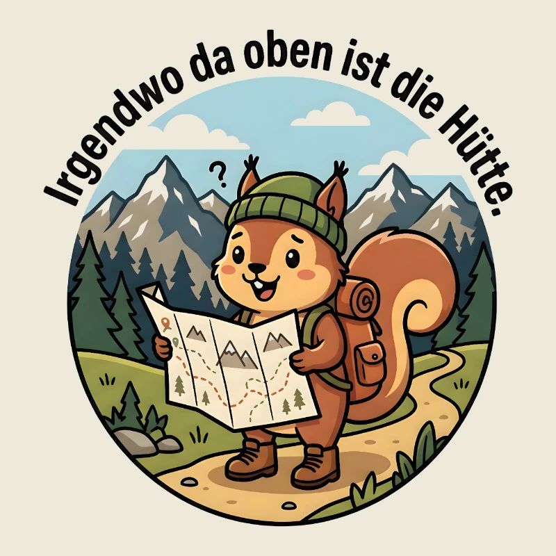 Irgendwo da oben ist die Hütte – Eichhörnchen