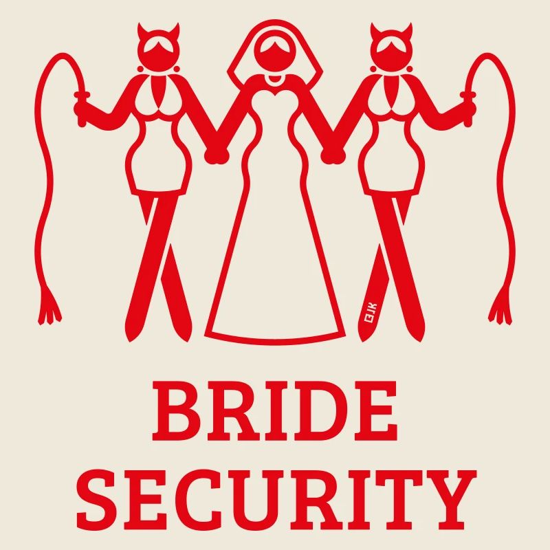 Bride Security (Bachelorette Party / Whip / Red)