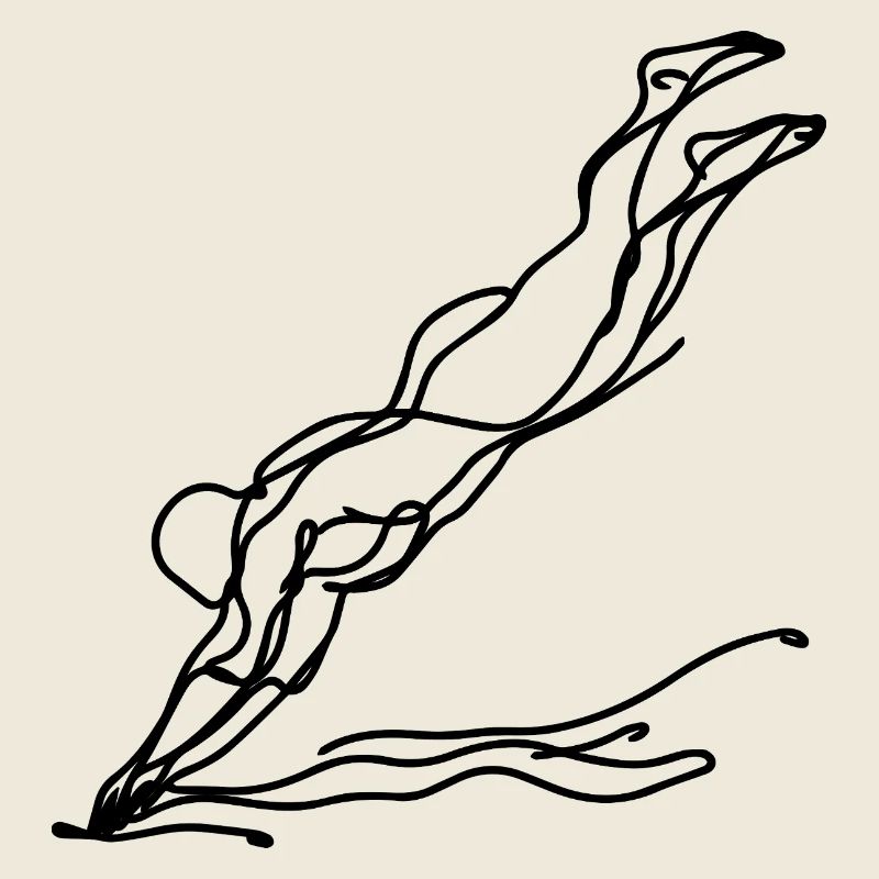 Swimmer Drawing