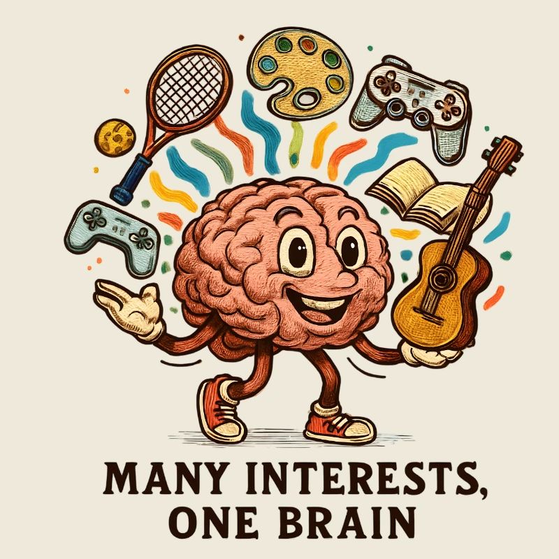 Many interests, one brain