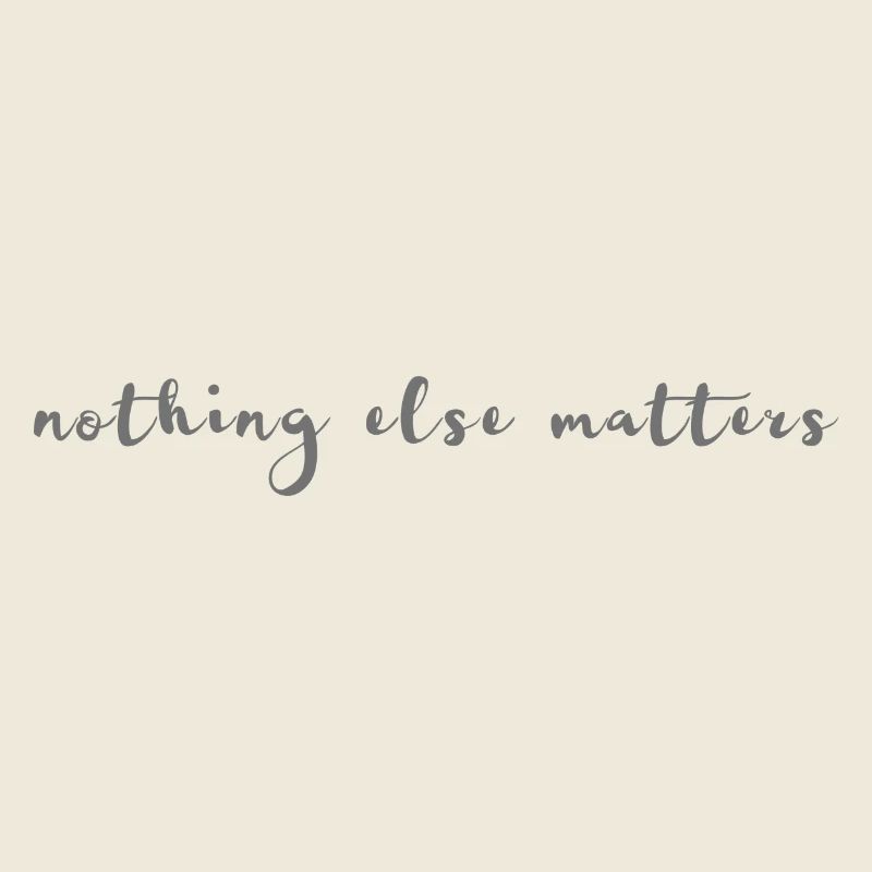 Nothing else matters - do your thing & spread it!
