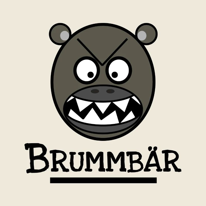 Brummbär - Bären Tshirt Accessoires Geschenkidee