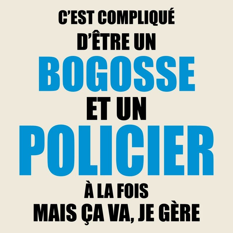 c'est compliqué d'être un bogosse et un policier
