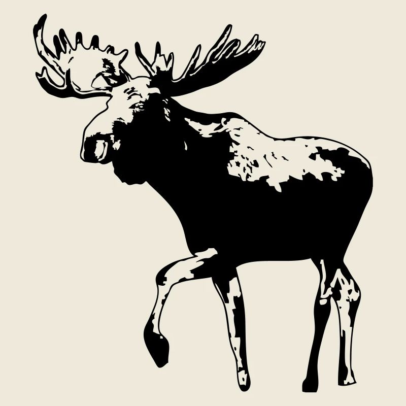 élan - moose - elk - hunting - hunter
