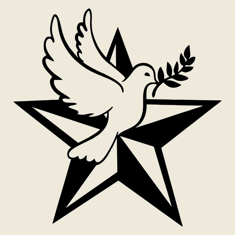 Stern mit Taube