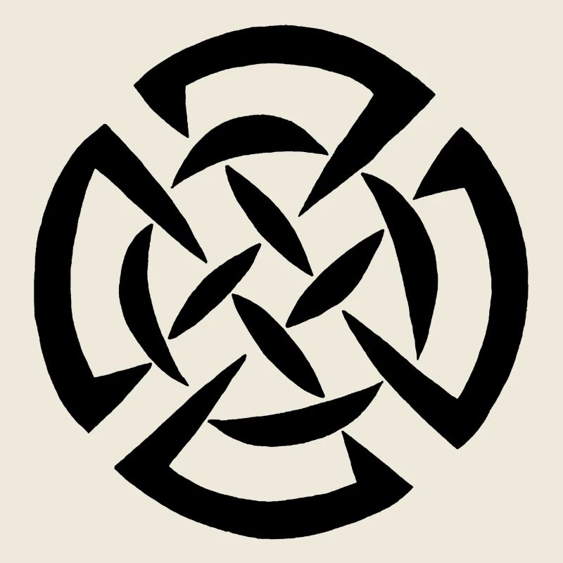 Schwarzes keltisches Graffiti