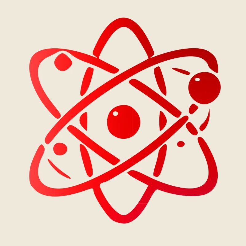 Atomic Model Illustration Design