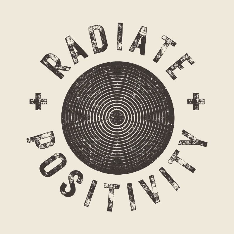 Exuding positivity modern distressed style