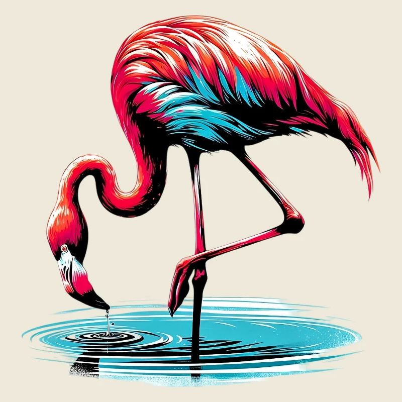 Pink flamingo