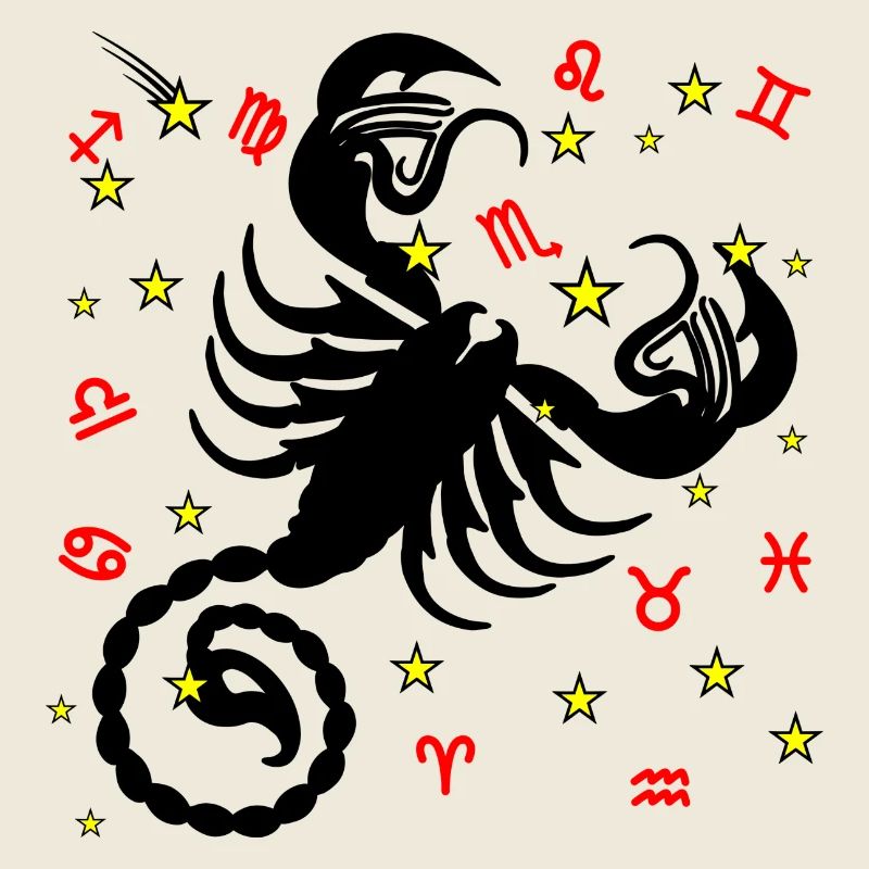 Zodiac sign star logo Scorpio