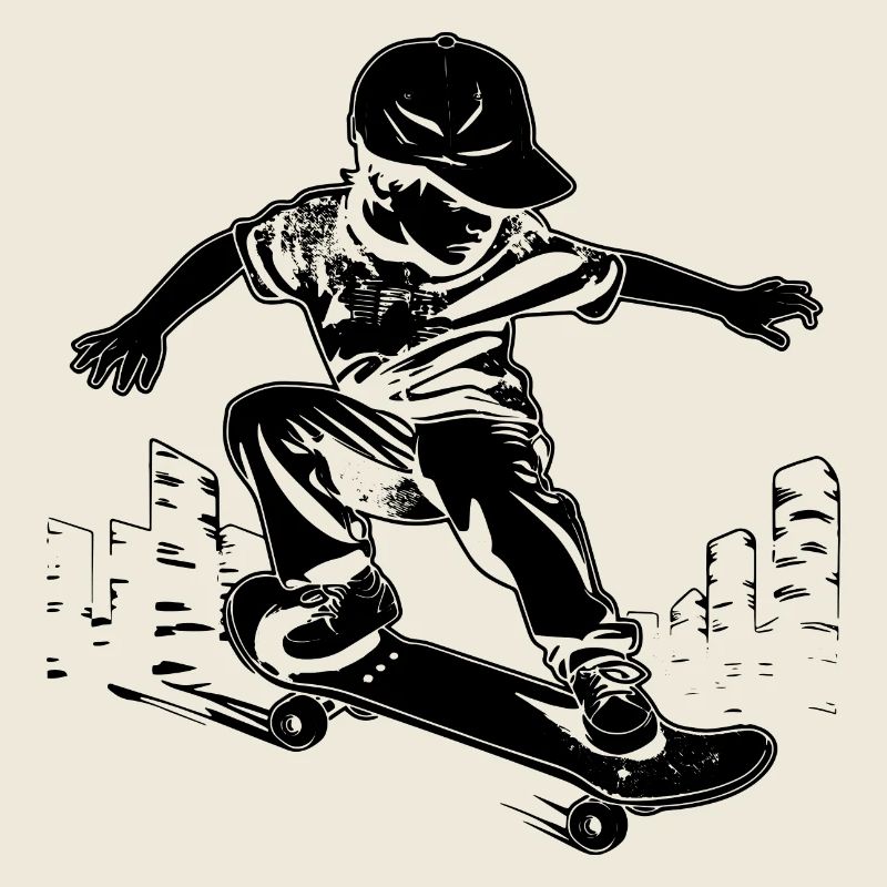 Skateboarding Boy