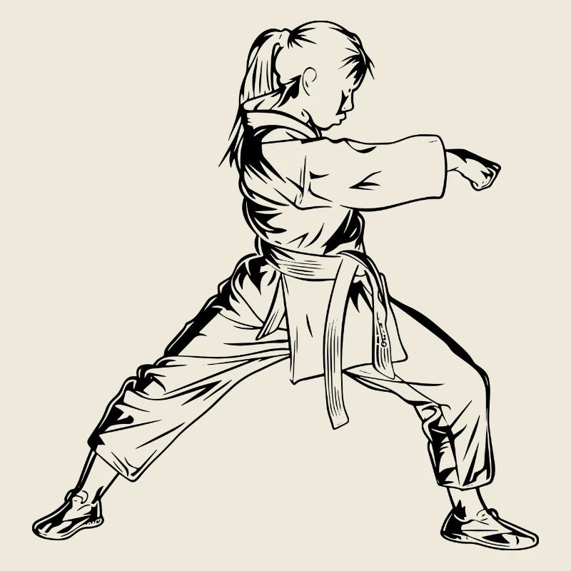 Karate Mädchen