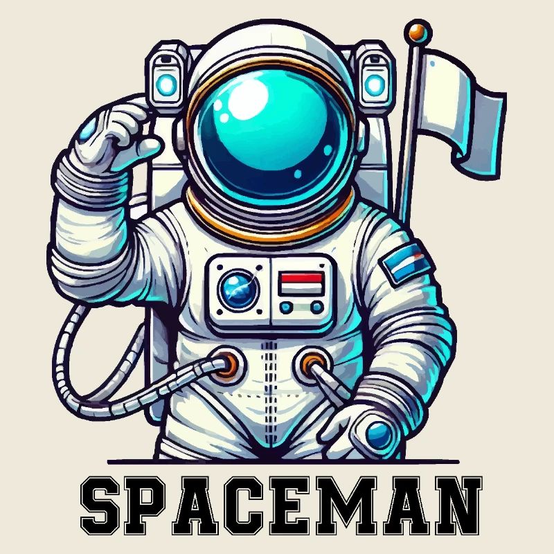 Astronaute de bande dessinée de l’espace