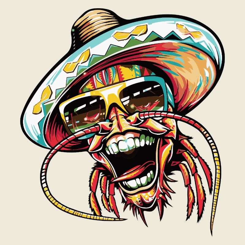 Lobster Crab Funny Sombrero