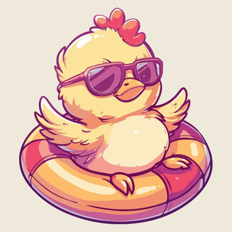 Kücken Huhn Comic Cool