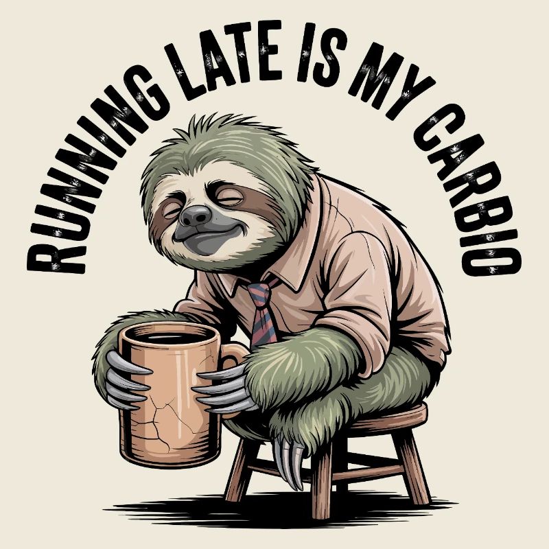 Running Late Is My Cardio Sloth