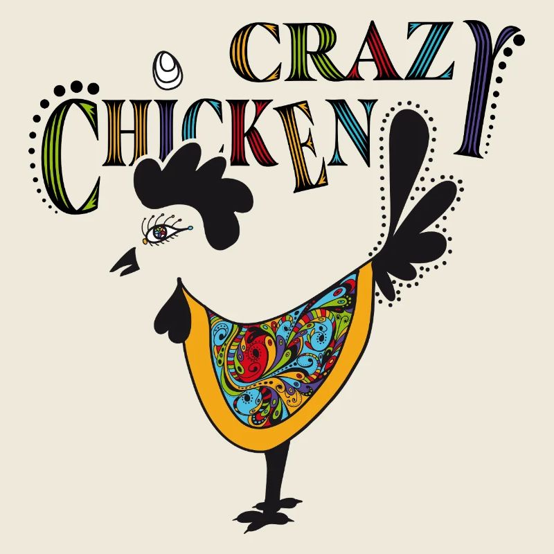 Colorful Chicken with Psychedelic - Crazy Chicken