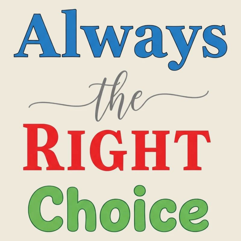 Conception typographique multicolore vive