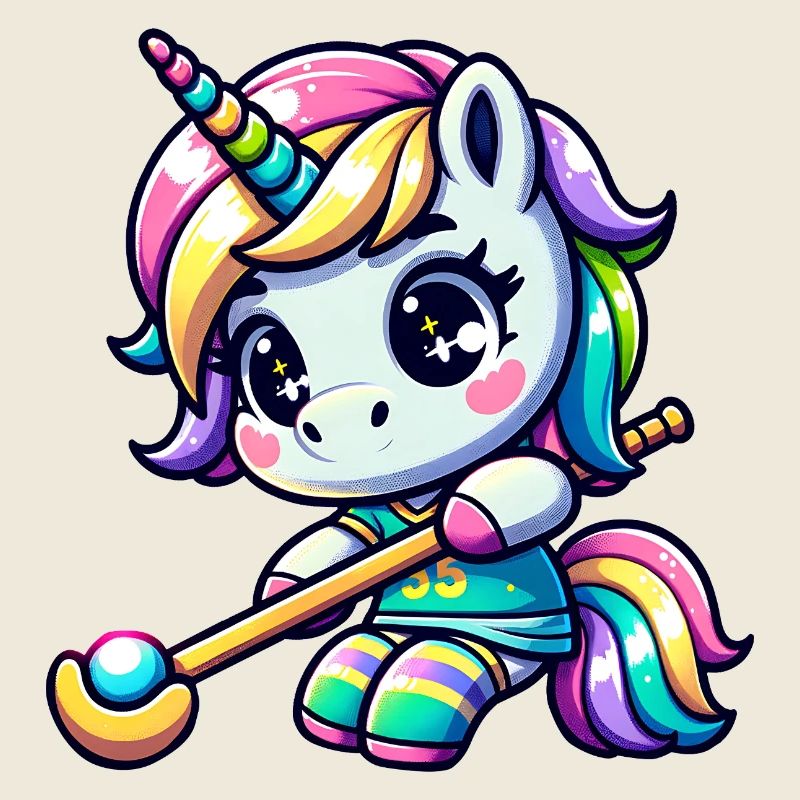 Licorne 35 Kawaii Arc-en-ciel Magic Chibi Style