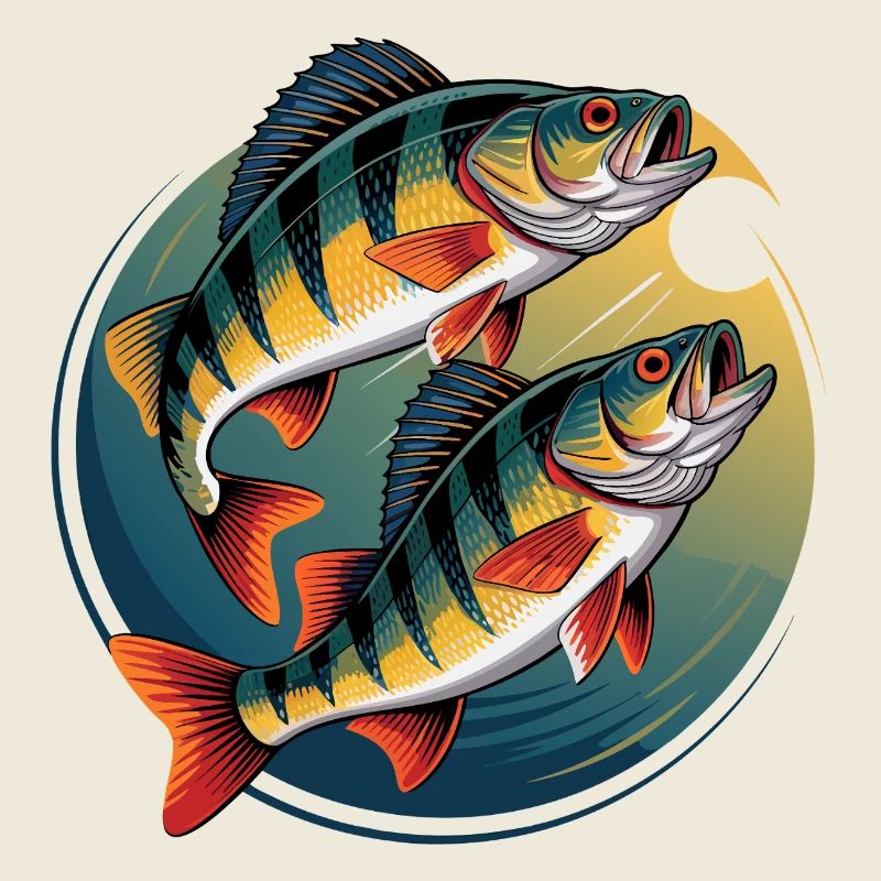 Two perch in a circle