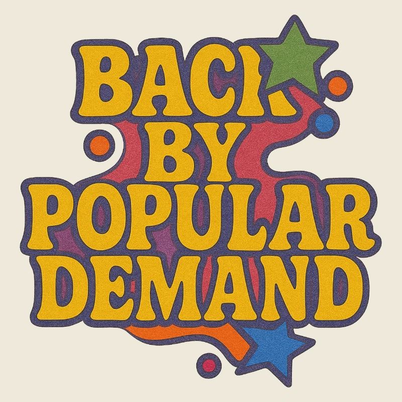 De retour par Popular Demand Retro Script