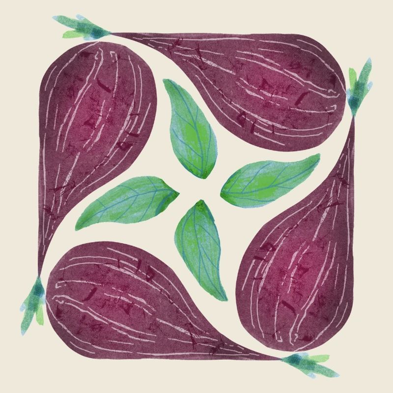 Red Onion Pattern