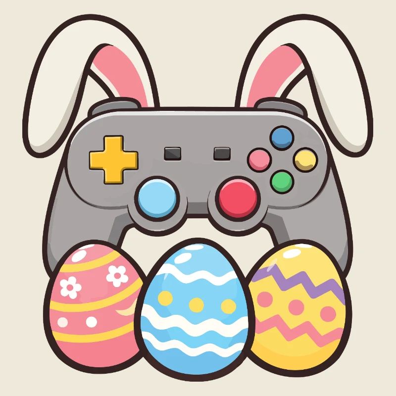 Manette de jeu Bunny Gaming Amusement de Pâques
