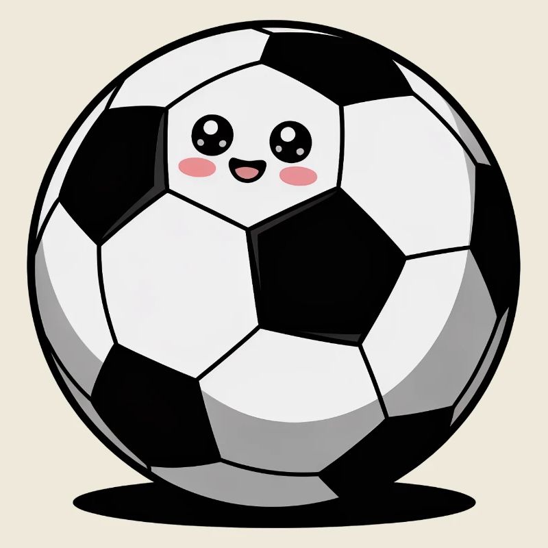 Fußball comic süß