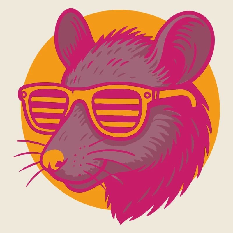 Ratte mit Sonnenbrille