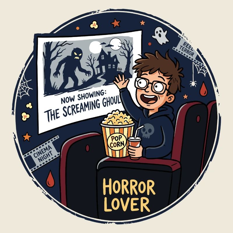 Horror Lover Cinema Night Design
