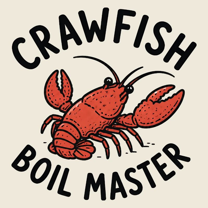 Crawfish Boil Master Funny Men Crawfish